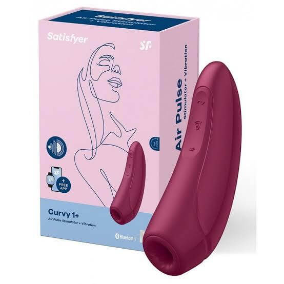 Satisfyer Curvy 1+ App Control-Adult Toys - Vibrators - Clitoral Suction-Satisfyer-Danish Blue Adult Centres