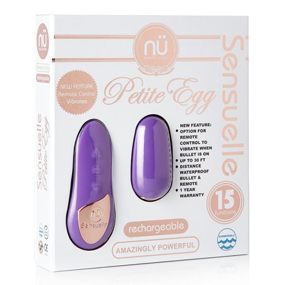 NU Sensuelle Remote Control Petite Egg-Adult Toys - Vibrators - Remote Controllable-NU Sensuelle-Danish Blue Adult Centres