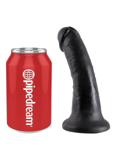 King Cock Realistic Dildo without balls 6inch Black