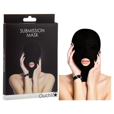 Ouch! Submission Mask-Bondage & Fetish - Mask, Hood, Blindfolds-Ouch-Danish Blue Adult Centres