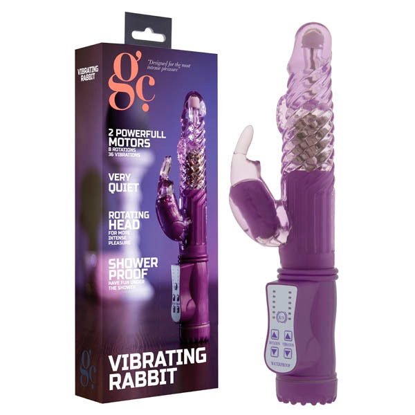 GC. Vibrating Rabbit (Purple)-Adult Toys - Vibrators - Rabbits-GC-Danish Blue Adult Centres