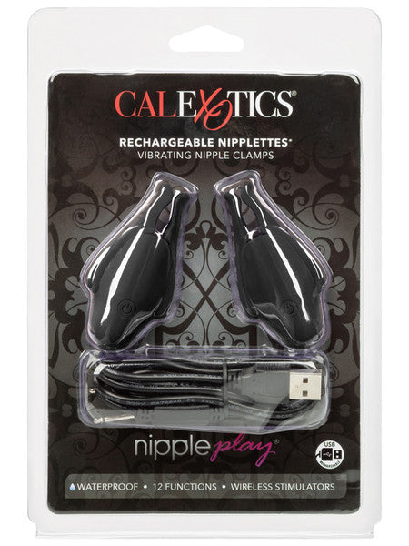 Calexotics Nipple Play Rechargable Nipplettes - Black