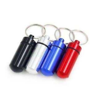 Pill Case Key Chain 5cm-Lifestyle - Storage - Vials & Bottles-Danish Blue Adult Centres-Danish Blue Adult Centres