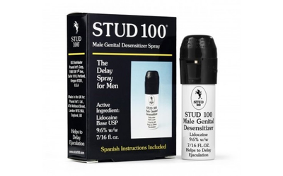 Stud 100 Male Genital Desensitizer Spray 7.16 fl.oz-Lubricants & Essentials - Creams & Sprays - Desensitiser-Stud100-Danish Blue Adult Centres
