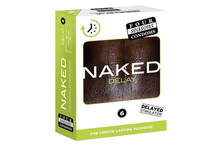 Four Seasons Naked Delay 6PK-Lubricants & Essentials - Condoms-Four Seasons-Danish Blue Adult Centres