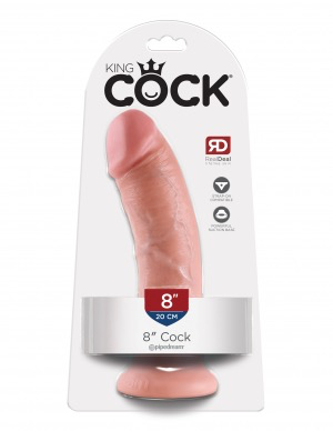 King Cock Realistic Dildo without balls 8 inch Flesh-Adult Toys - Dildos - Realistic-King Cock-Danish Blue Adult Centres