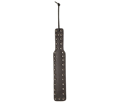 Love In Leather - Black Leather Paddle w/ All Round Silver Stud Detail-Clothing - Leather & Fetish-Love In Leather-Danish Blue Adult Centres