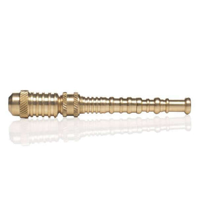 Brass Smokeless Toker Pipe - Medium (10 cm)-Lifestyle - Tobacco Pipes-Agung-Danish Blue Adult Centres