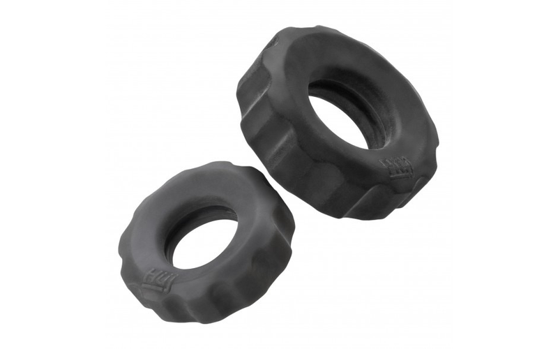 Hunkyjunk COG 2-size C-rings (Tar/Stone)-Adult Toys - Cock Rings-Hunky Junk-Danish Blue Adult Centres
