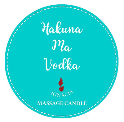 Massage Candle - Hakuna me Vodka-Unclassified-Ignacia-Danish Blue Adult Centres
