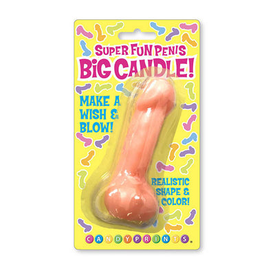 Super Fun BIG Penis Candle - Flesh-Novelty - Party-LITTLE GENIE-Danish Blue Adult Centres