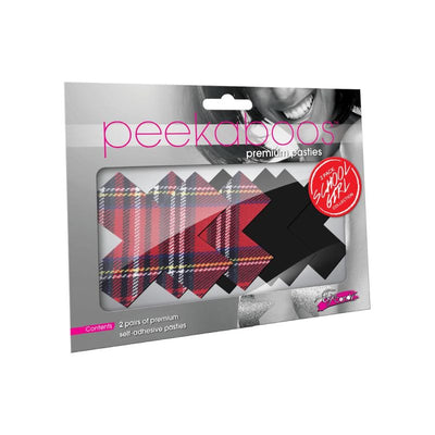 Schoolgirl X Pasties-Clothing - Accessories - Nipple-Peekaboo Pasties-Danish Blue Adult Centres