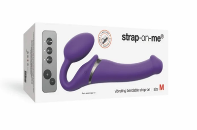 Strap-On-Me Vibrating/Bendable Medium (Purple)-Adult Toys - Strap On - Strapless-Strap On Me-Danish Blue Adult Centres