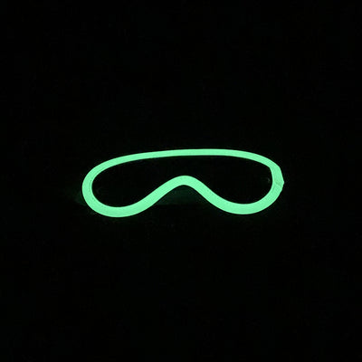 Love in Leather - Black & Glow in the Dark Blindfold-Clothing - Leather & Fetish-Love In Leather-Danish Blue Adult Centres