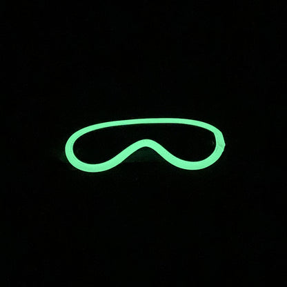 Love in Leather - Black & Glow in the Dark Blindfold-Clothing - Leather & Fetish-Love In Leather-Danish Blue Adult Centres
