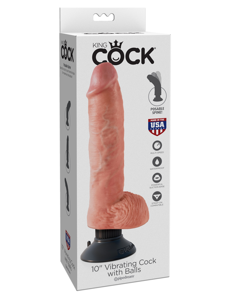 King Cock Vibrating Cock-Adult Toys - Vibrators - G-Spot-King Cock-Danish Blue Adult Centres