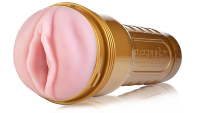 Fleshlight Pink Lady Stamina Training Unit (Gold)-Adult Toys - Masturbators-Fleshlight-Danish Blue Adult Centres