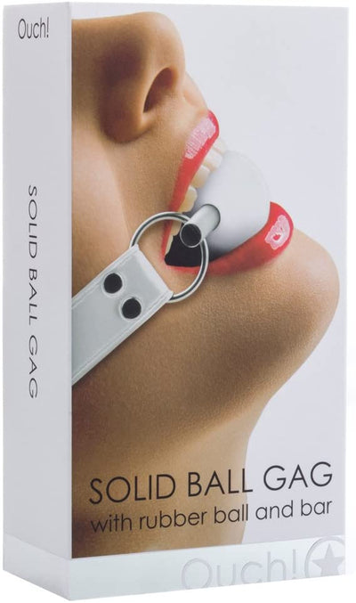 Ouch! Solid Ball Gag - White