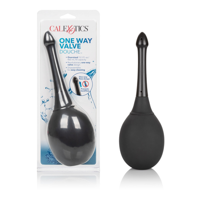 CalExotics One Way Valve Douche (Black)-Lubricants & Essentials - Douches-CalExotics-Danish Blue Adult Centres