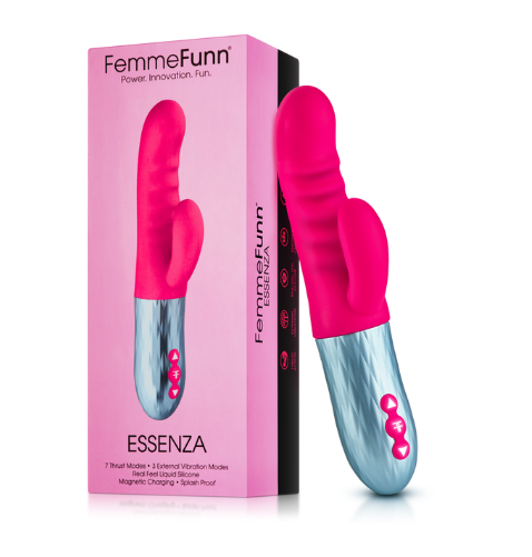 Femme Funn - Essenza Thrusting Rabbit-Adult Toys - Vibrators - Rabbits-Femme Funn-Danish Blue Adult Centres