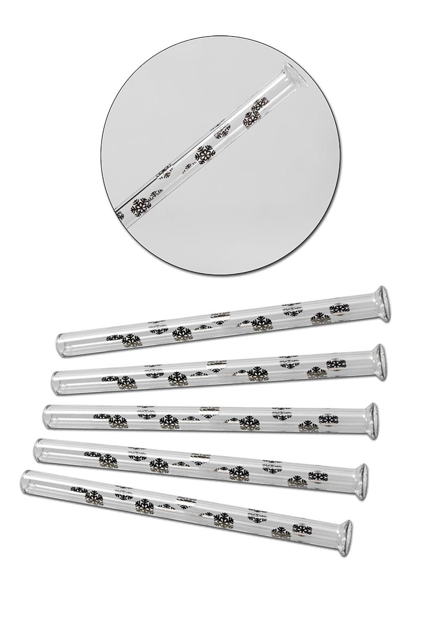 Glass Snorter Snow 70mm-Lifestyle - Snorters & Tooters-Agung-Danish Blue Adult Centres