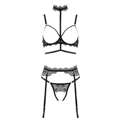 Love in Leather - Black Lace Set --Unclassified-Muse-Danish Blue Adult Centres