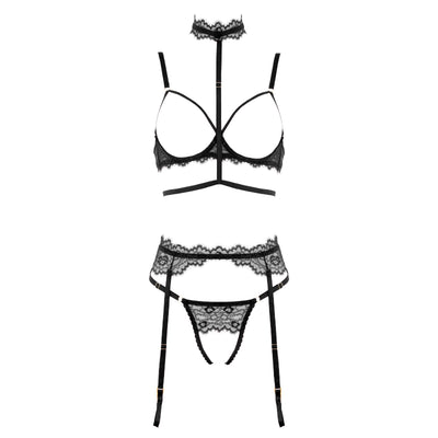 Love in Leather - Black Lace Set --Unclassified-Muse-Danish Blue Adult Centres