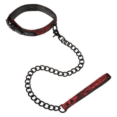 Calexotics Scandal Collar with Leash - Red