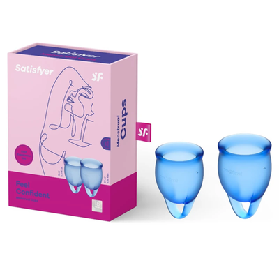 Satisfyer Feel Confident Cups-Lubricants & Essentials - Feminine Hygiene-Satisfyer-Danish Blue Adult Centres