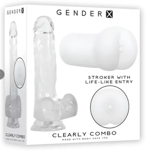 Gender X - Clearly Combo Dildo & Stroker