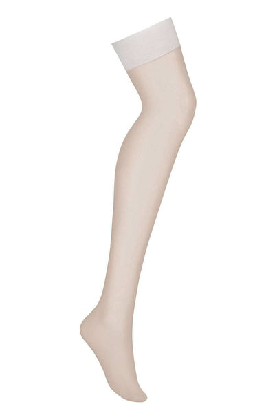 Obsessive S800 Sheer Stockings Nude L/XL-Clothing - HosieryStockings-Obsessive-Danish Blue Adult Centres