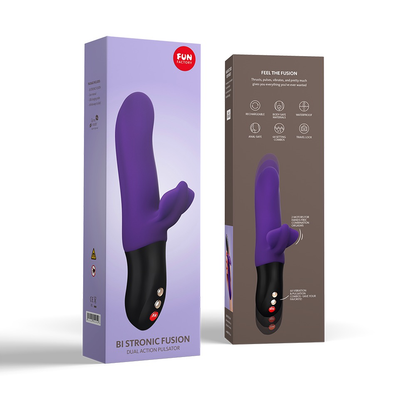 Fun Factory Bi Stronic Fusion Vibrator (Violet)-Adult Toys - Vibrators - Rabbits-Fun Factory-Danish Blue Adult Centres
