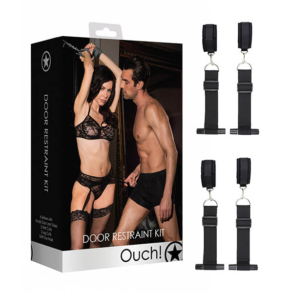 Ouch! Door Restraint Set-Bondage & Fetish - Cuffs & Restraints-Ouch-Danish Blue Adult Centres