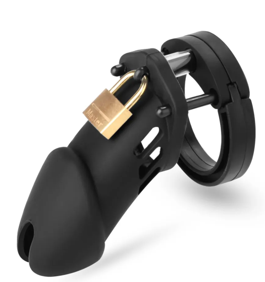 Love in Leather - Short Cock Cage - BLACK-Adult Toys - Bondage & Fetish - Cages-Love In Leather-Danish Blue Adult Centres