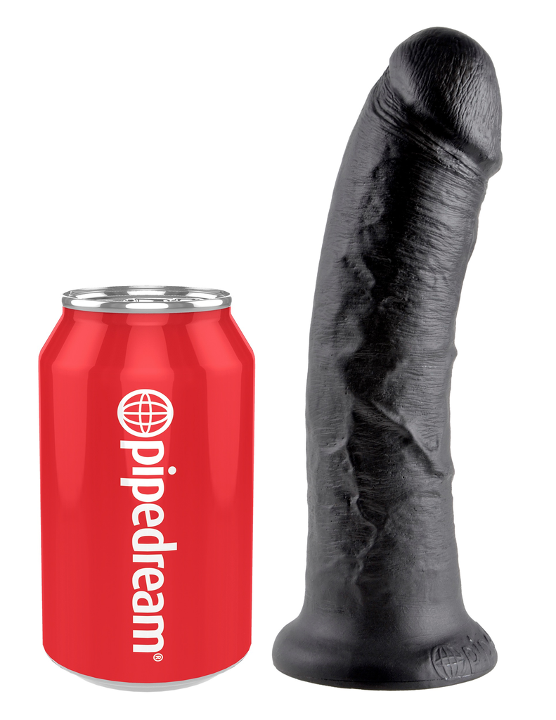 King Cock Realistic Dildo without balls 8 inch Black-Adult Toys - Dildos - Realistic-King Cock-Danish Blue Adult Centres