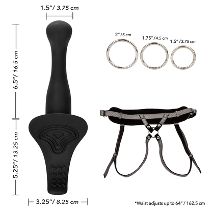 Calexotics Her Royal Harness - The Royal Vibrating Set-Adult Toys - Strap On - Harness-CalExotics-Danish Blue Adult Centres