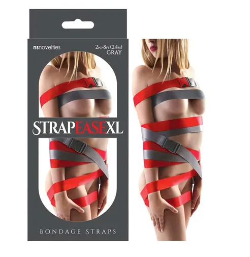 Strap Ease XL - Bondage Straps Red Adjustable Restraints-Bondage & Fetish - Cuffs & Restraints-NS Novelties-Danish Blue Adult Centres