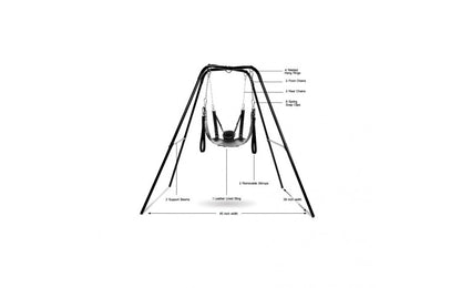 Extreme Sling and Swing Stand-Furniture - Swings-Strict-Danish Blue Adult Centres