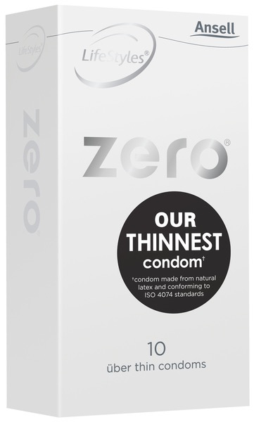 Ansell LifeStyles Zero Condoms-Lubricants & Essentials - Condoms-Ansell-Danish Blue Adult Centres