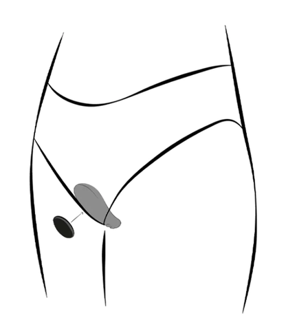 We-Vibe Moxie+ Panty Vibrator w/ Magnetic Clip & App Control Black-Adult Toys - Vibrators - Remote Controllable-We-Vibe-Danish Blue Adult Centres