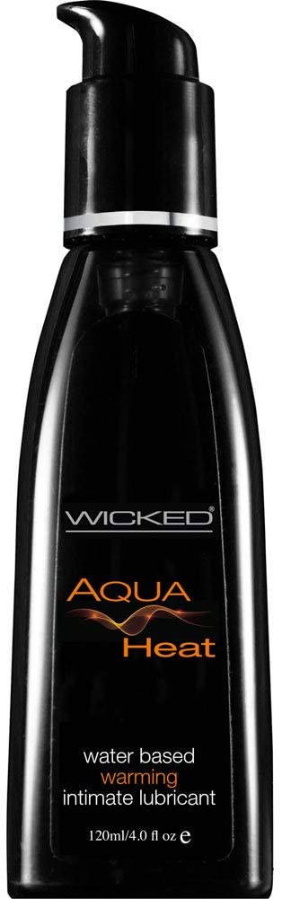 Wicked Aqua Heat Water Based Warming Lubricant-Lubricants & Essentials - Lube - Water Based-Wicked-Danish Blue Adult Centres