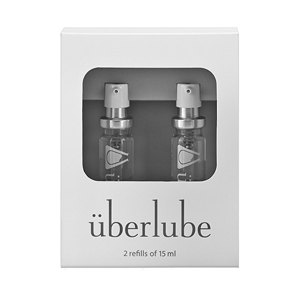 Uberlube Luxury Silicone Lubricant-Lubricants & Essentials - Lube - Silicone Based-Uberlube-Danish Blue Adult Centres