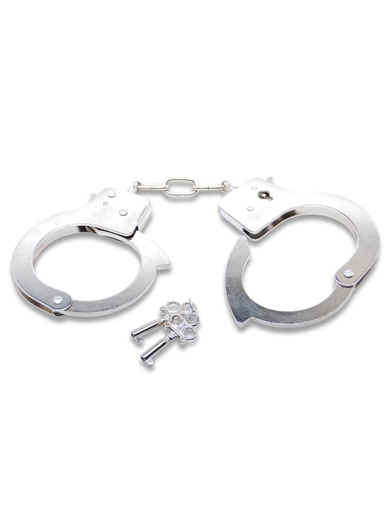 Pipedream Fetish Fantasy Series Official Cuffs (Silver)-Bondage & Fetish - Cuffs & Restraints-Pipedream-Danish Blue Adult Centres