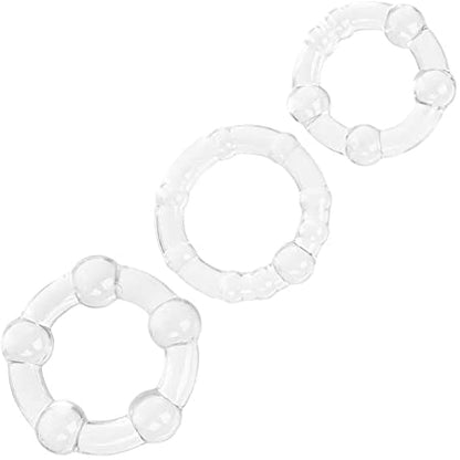 Calexotics Island Rings Set (Clear)-Adult Toys - Cock Rings-CalExotics-Danish Blue Adult Centres