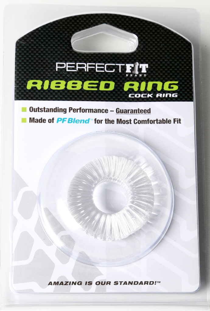 Perfect Fit Ribbed Ring Cock Ring-Adult Toys - Cock Rings-Perfect Fit-Danish Blue Adult Centres