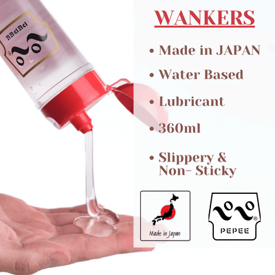 PEPEE Wankers - 360ml - Water-Based Lubricant-Lubricants & Essentials - Lube - Water Based-Pepee-Danish Blue Adult Centres