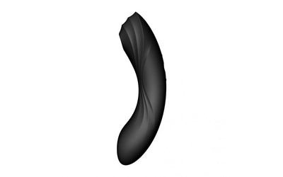 Satisfyer Curvy Trinity 4 Insertable Air Pulse Vibrator Black-Adult Toys - Vibrators - Clitoral Suction-Satisfyer-Danish Blue Adult Centres