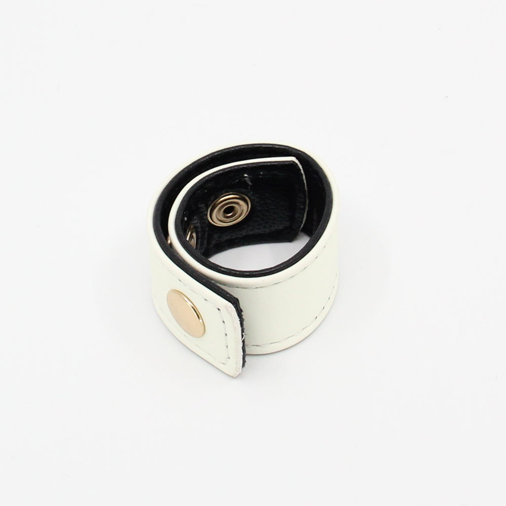 Love In Leather - White & Glow in the Dark Cockring-Adult Toys - Cock Rings-Love In Leather-Danish Blue Adult Centres