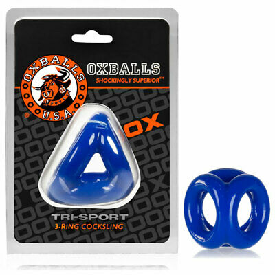 Oxballs Tri-Sport Cocksling-Adult Toys - Cock Rings-Oxballs-Danish Blue Adult Centres