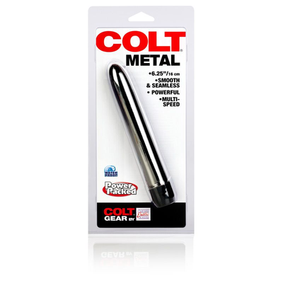 CalExotics Colt 6.25 Inch Metal Rod Vibrator (Silver)